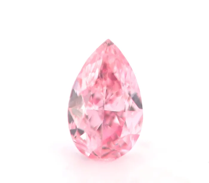 Pink Diamond 0.09ct Natural Loose Fancy Intense Purple Pink Diamond GIA Pear VS1 - Image 5