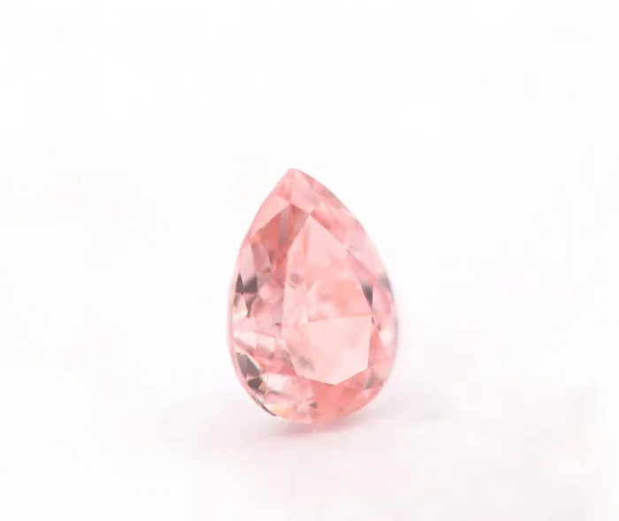 Pink Diamond 0.11ct Natural Loose Fancy Intense Pink Color Diamond GIA Pear VS1 - Image 3