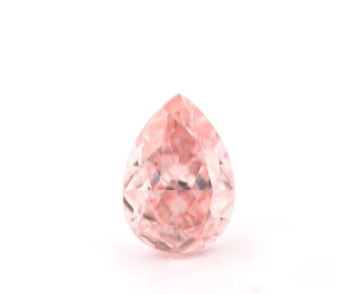 Pink Diamond 0.11ct Natural Loose Fancy Intense Pink Color Diamond GIA Pear VS1 - Image 4