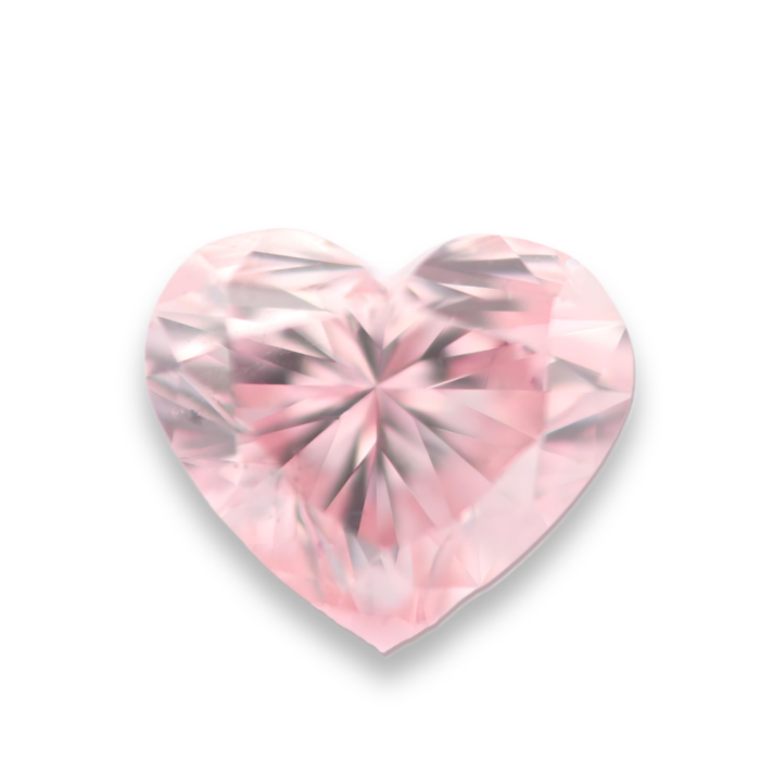 Heart shape argyle pink diamond
