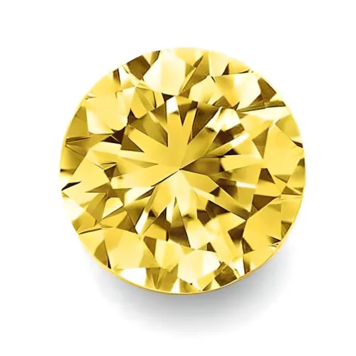 round yellow diamond