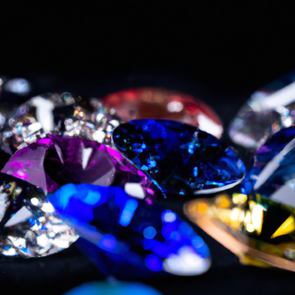 Vibrant diamonds in various captivating hues.
