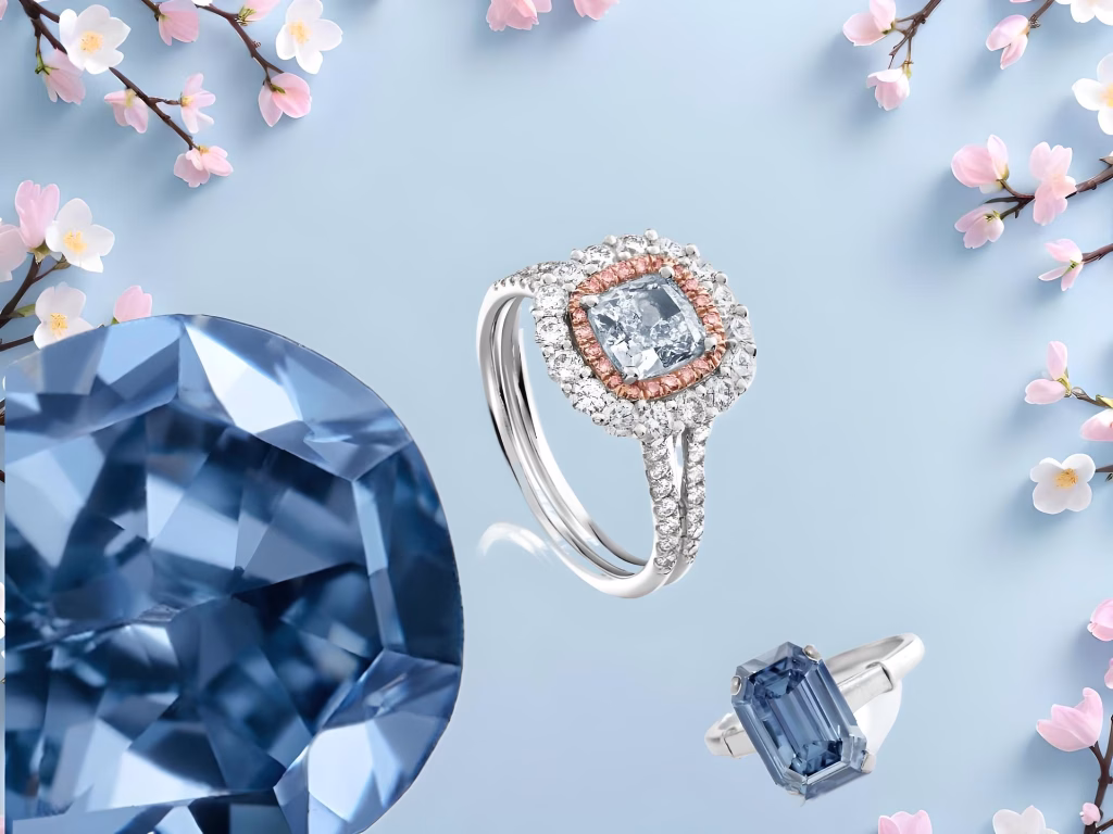 Blue diamonds