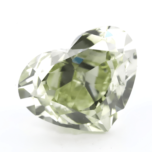 heart green yellow diamond 2ct