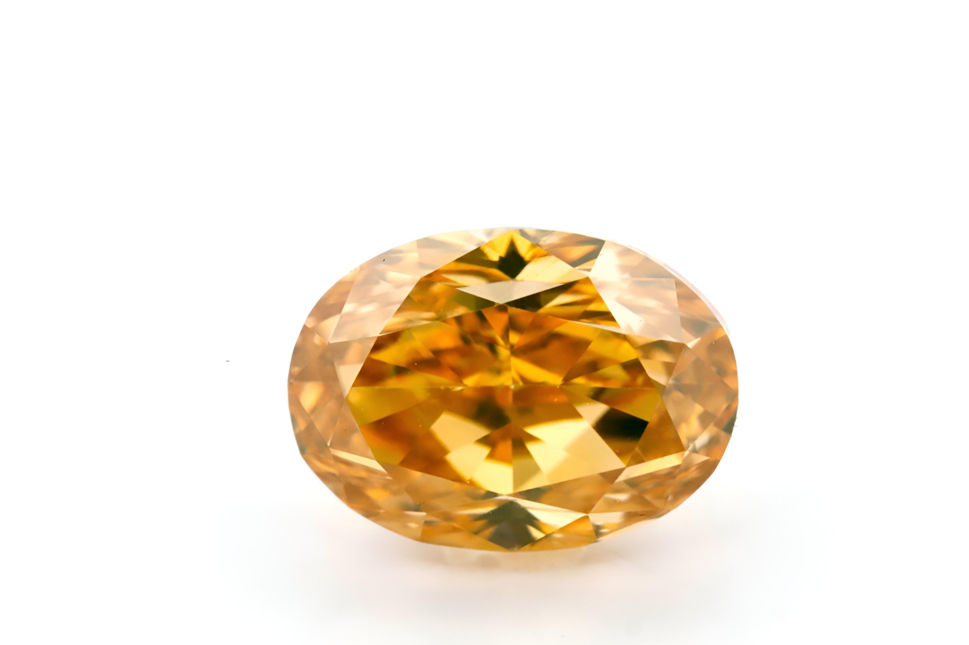 Natural GIA 1.33ct Fancy Deep Orangy Yellow Oval Modified Brilliant Diamond VS1 - Image 2