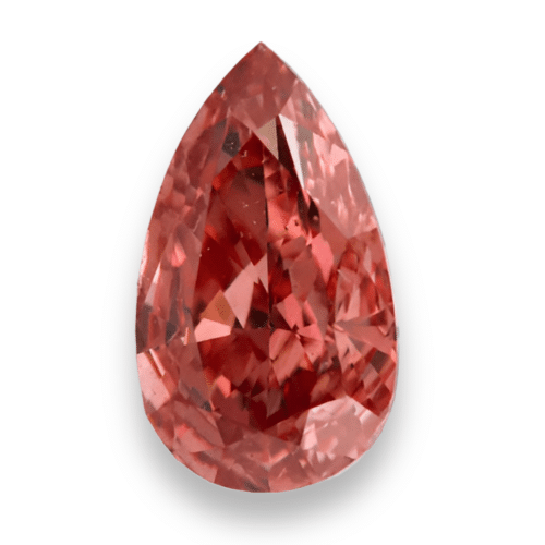 0.15 carat Carat Pear Modified Brilliant Fancy Brownish Orangy Pink SI1 GIA Certified Diamond