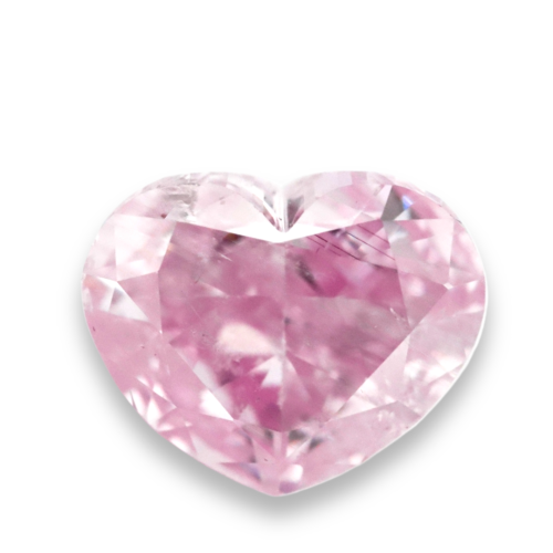 natural fancy pink diamond heart