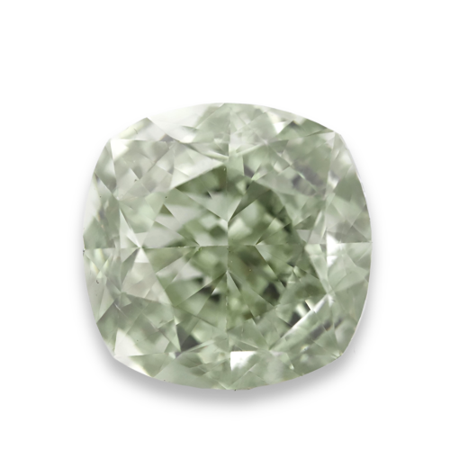 Natural gray yellow diamond