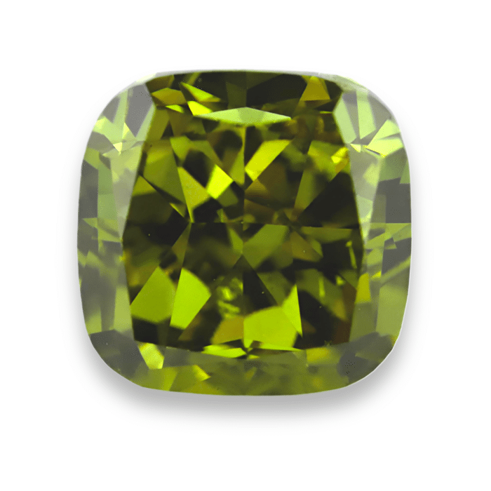 GIA Certified 1.00ct Fancy Deep Brown-Greenish Yellow Cushion Modified Brilliant SI2 natural color diamond - Talore Diamonds