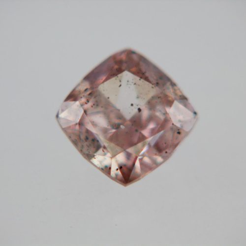 0.49 carat Carat Cushion Modified Brilliant Fancy Brownish Pink I2 GIA Certified Diamond