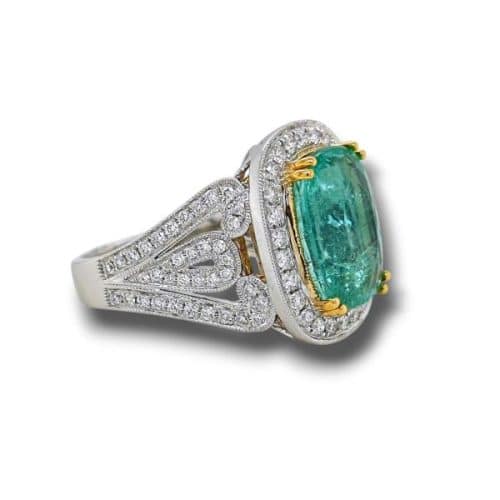 6.64 Carat Oval None Certified Diamond