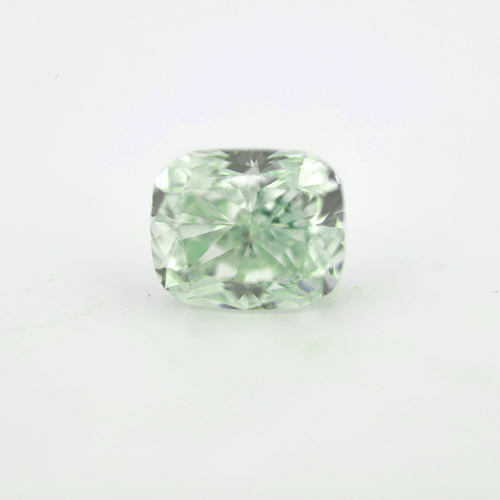 0.30 carat Carat Cushion Modified Brilliant Fancy Green SI2 GIA Certified Diamond