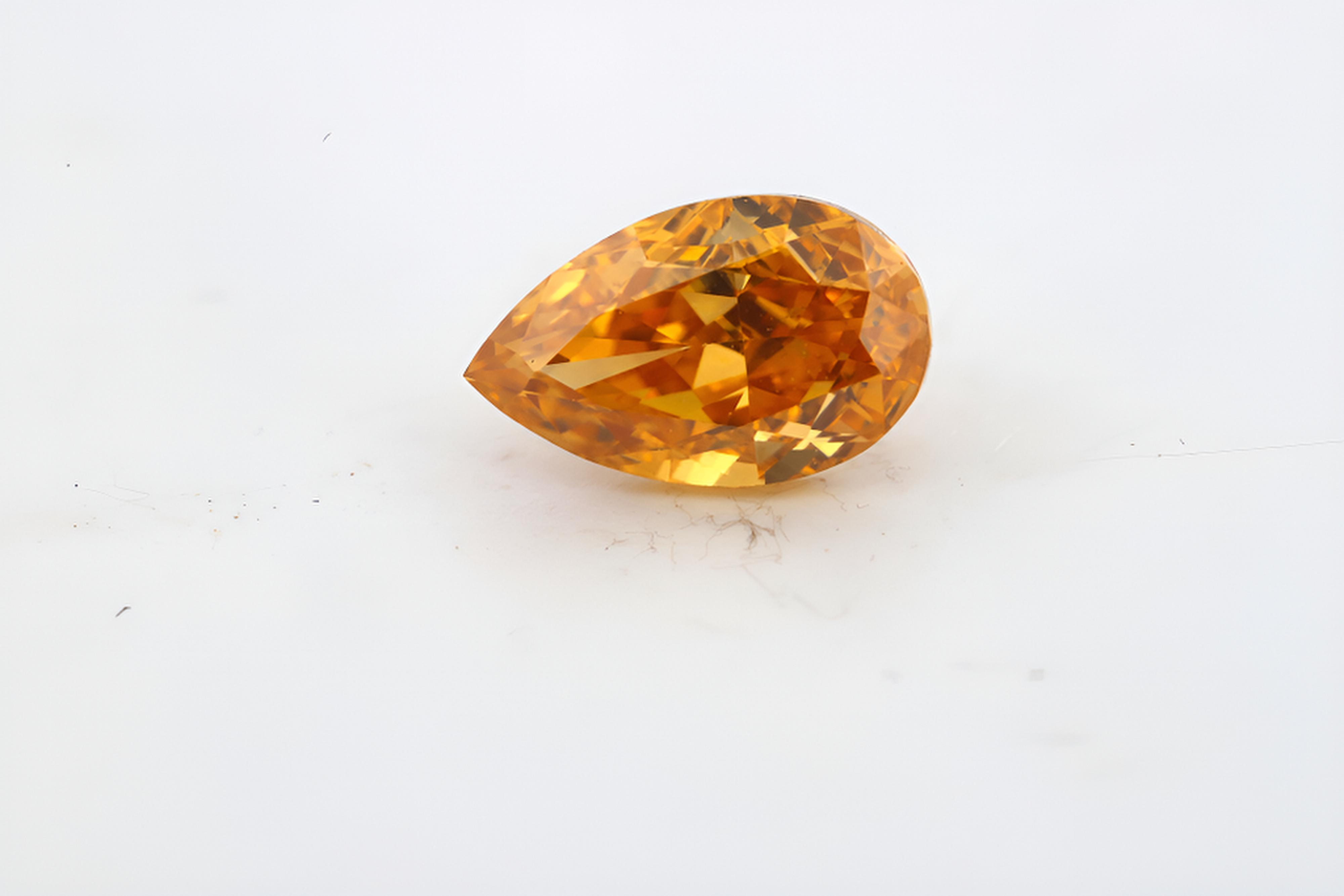 0.19 carat Carat Pear Modified Brilliant GIA Certified Diamond