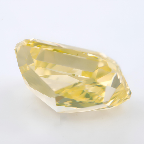 1.21 carat Carat Cut-Cornered Rectangular Modified Brilliant Fancy Intense Yellow VS2 GIA Certified Diamond