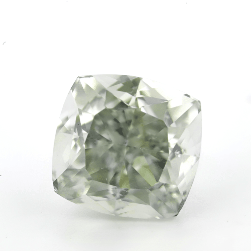 0.42 carat Carat Cushion Modified Brilliant Fancy Light Gray VS2 GIA Certified Diamond