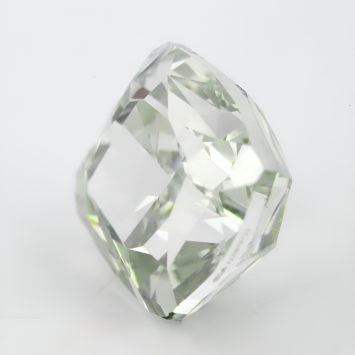 0.42 carat Carat Cushion Modified Brilliant Fancy Light Gray VS2 GIA Certified Diamond