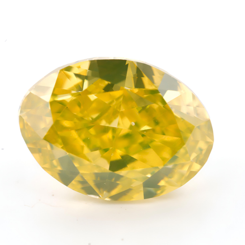 1.01 carat Carat Oval Modified Brilliant Fancy Deep Yellow SI1 GIA Certified Diamond