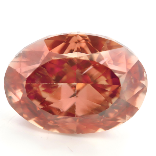 1.00 carat Carat Oval Modified Brilliant Fancy Deep Brown-Orange I1 GIA Certified Diamond