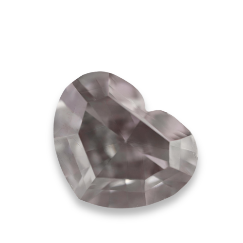 0.50 carat Carat Heart Mixed Cut Fancy Gray I1 GIA Certified Diamond