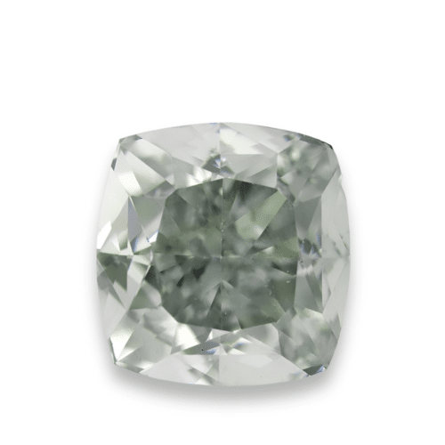 0.42 carat Carat Cushion Modified Brilliant Fancy Light Gray VS2 GIA Certified Diamond