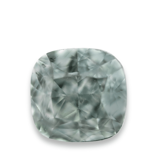 0.29 carat Carat Cushion Modified Brilliant Fancy Grayish Green SI2 GIA Certified Diamond