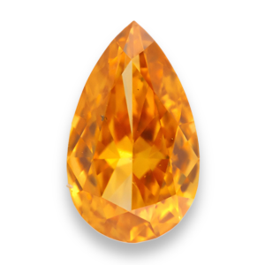 Natural Loose 0.25ct Pear Fancy Vivid Yellow-Orange VS2 Diamond GIA Certified natural color diamond - Talore Diamonds
