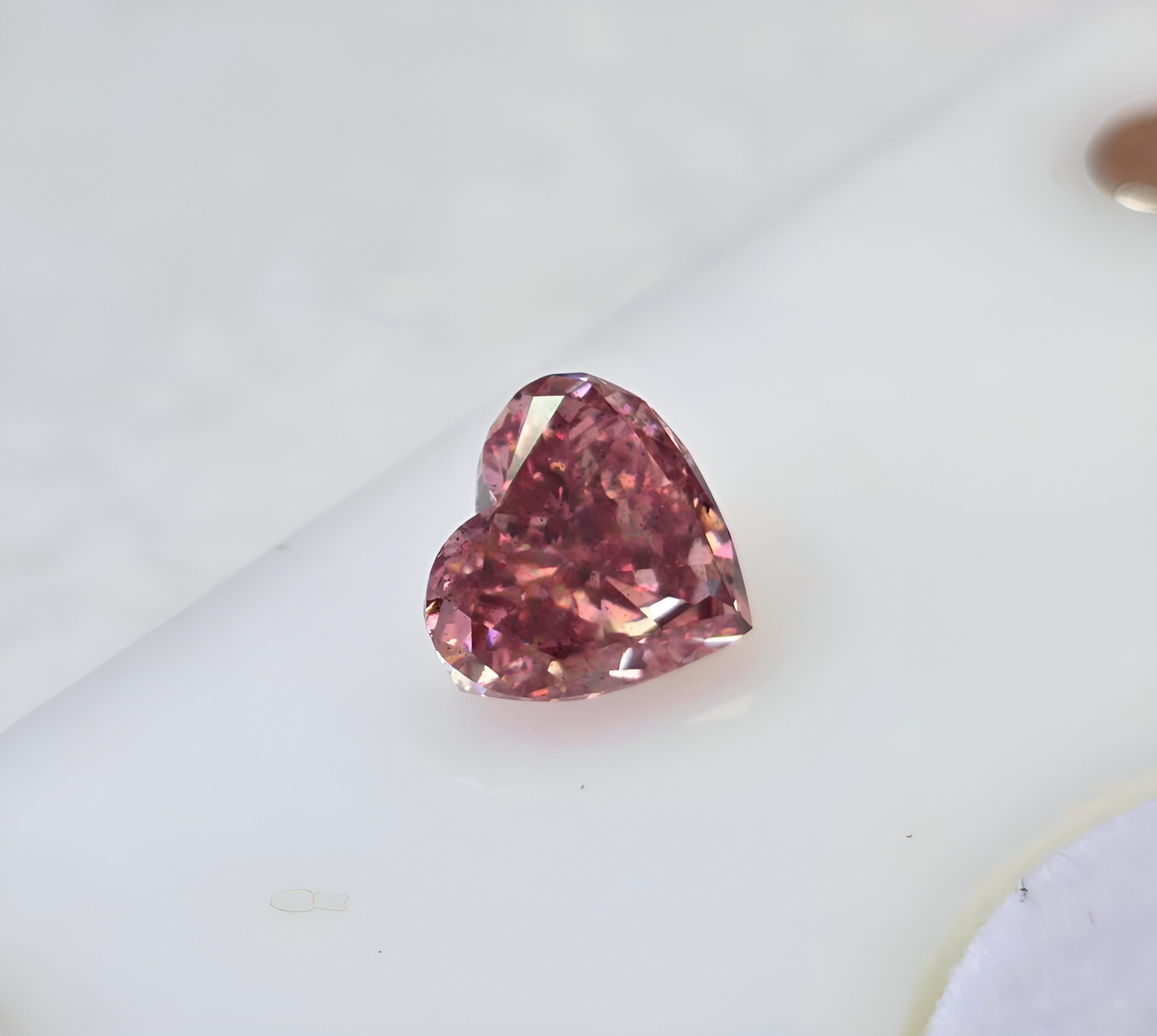 1.38 carat Carat Heart Modified Brilliant GIA Certified Diamond