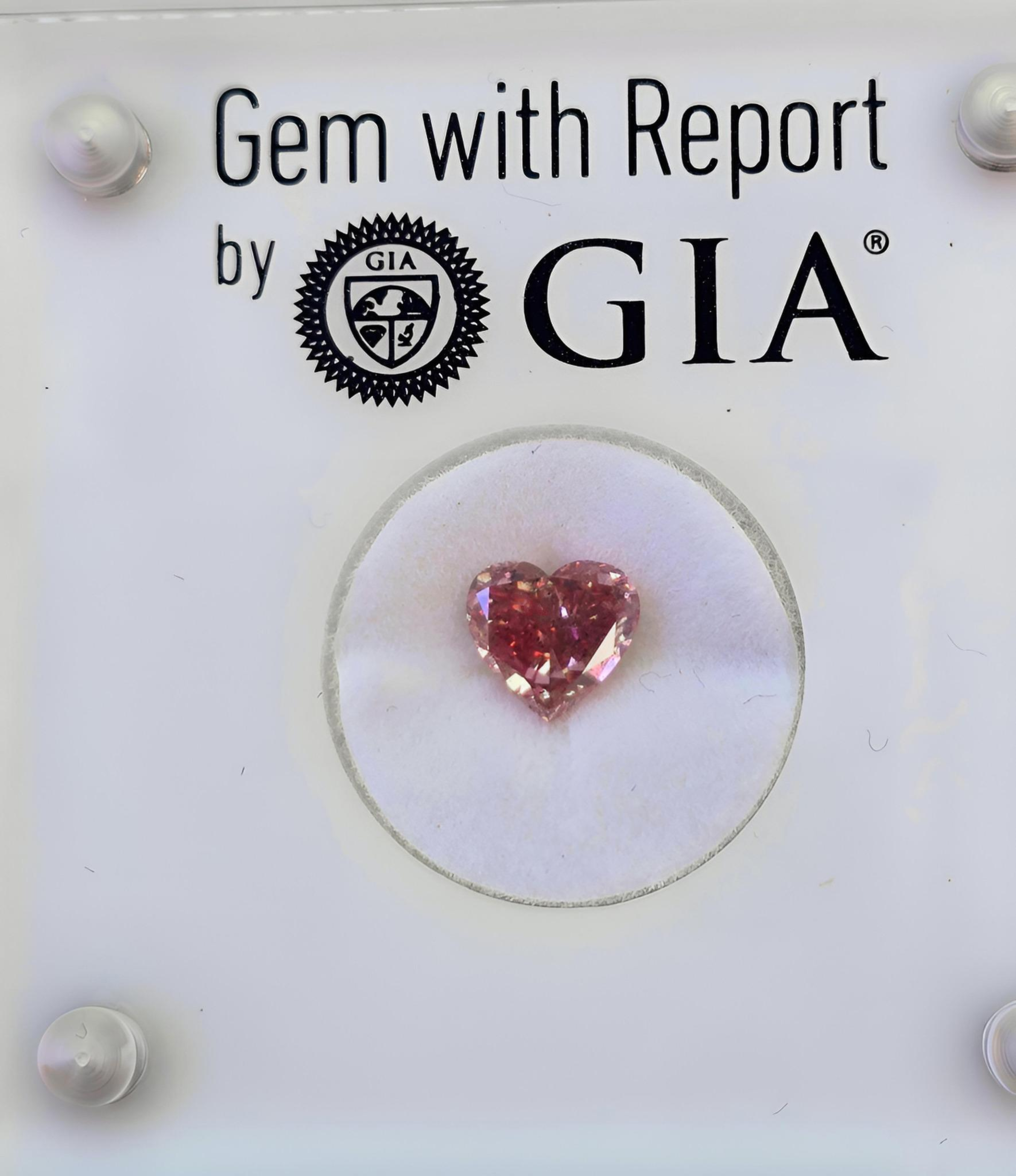 1.38 carat Carat Heart Modified Brilliant GIA Certified Diamond