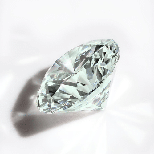 1.01 carat Carat Round Brilliant Very Light Green SI2 GIA Certified Diamond