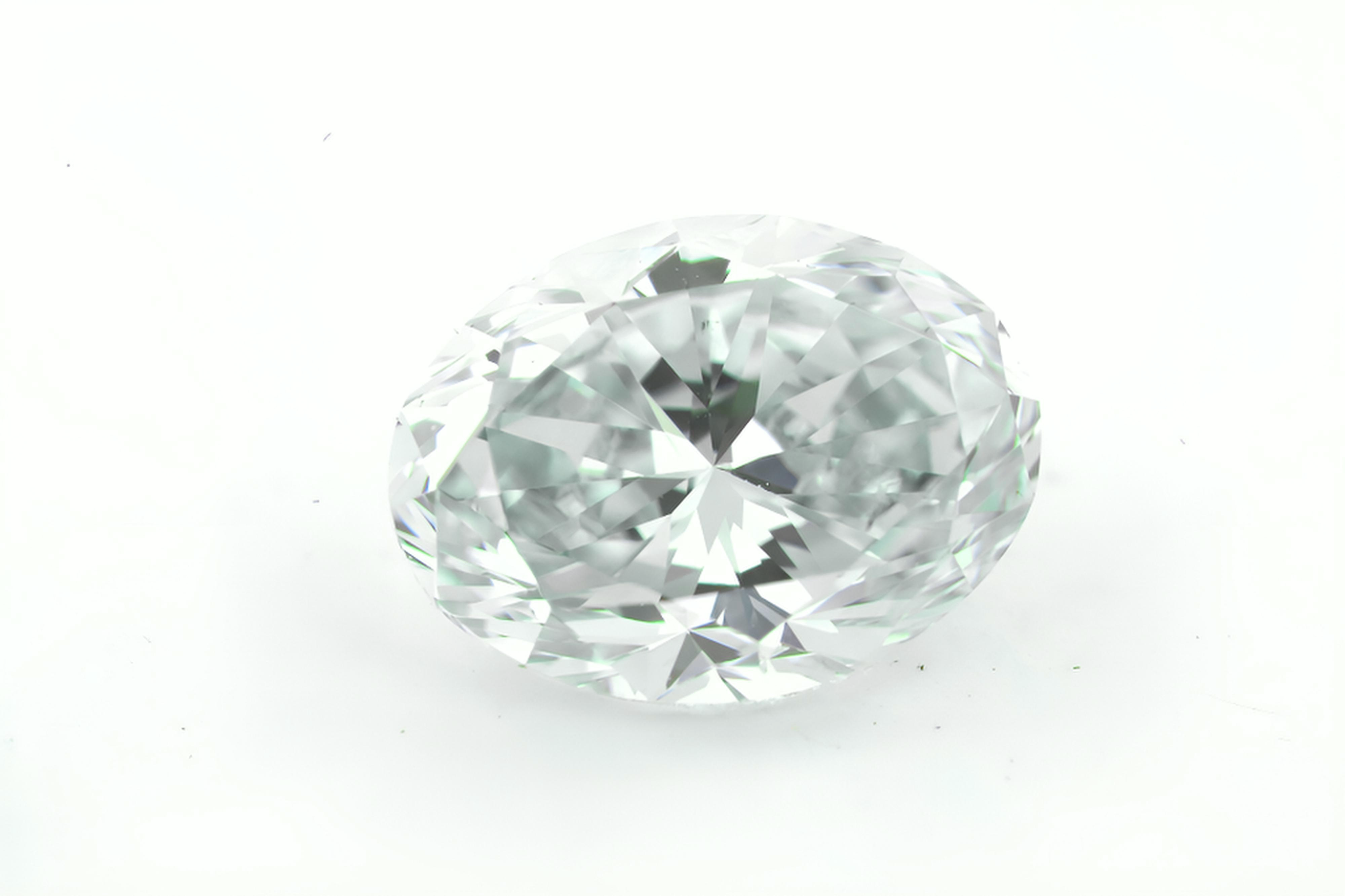 1.02 carat Carat Oval Brilliant Light Gray VS2 GIA Certified Diamond