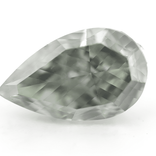 1.12 carat Carat Pear Mixed Cut Fancy Dark Green-Gray SI1 GIA Certified Diamond