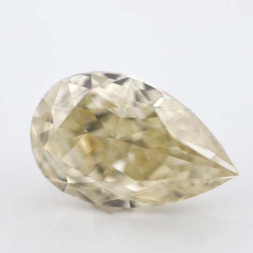 1.03 carat Carat Pear Modified Brilliant Fancy Light Brown-Yellow SI2 GIA Certified Diamond