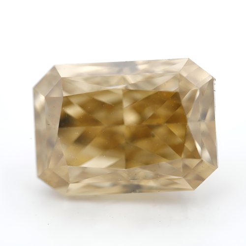 1.50 carat Carat Cut-Cornered Rectangular Modified Brilliant Fancy Brown-Yellow SI2 GIA Certified Diamond