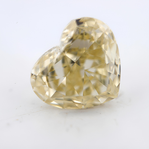 0.91 carat Carat Heart Modified Brilliant W to X Range VS2 GIA Certified Diamond