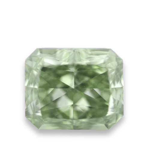 1.01 carat Carat Cut-Cornered Rectangular Modified Brilliant Fancy Deep Greenish Yellow VS1 GIA Certified Diamond