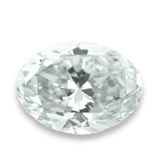 1.02 carat Carat Oval Brilliant Light Gray VS2 GIA Certified Diamond