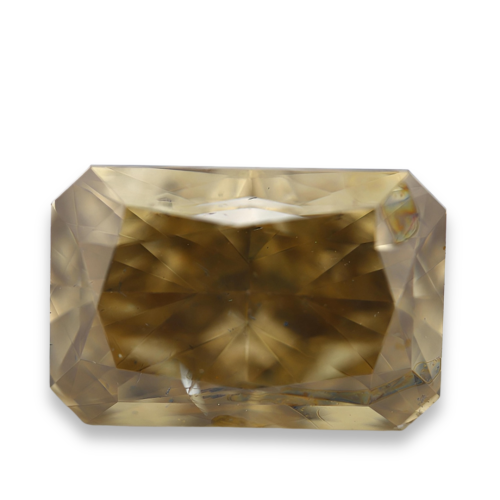 2.21 carat Carat Cut-Cornered Rectangular Modified Brilliant Fancy Dark Brown-Greenish Yellow I1 GIA Certified Diamond