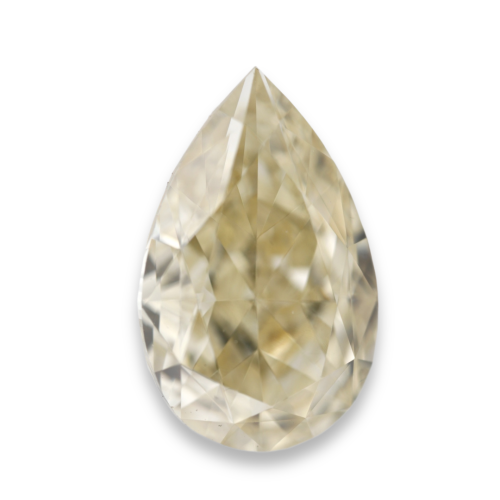 1.03 carat Carat Pear Modified Brilliant Fancy Light Brown-Yellow SI2 GIA Certified Diamond