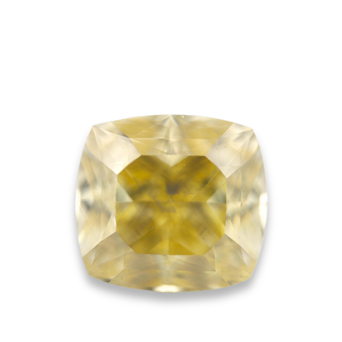 1.52 carat Carat Cushion Modified Brilliant Fancy Light Brownish Yellow VS1 GIA Certified Diamond