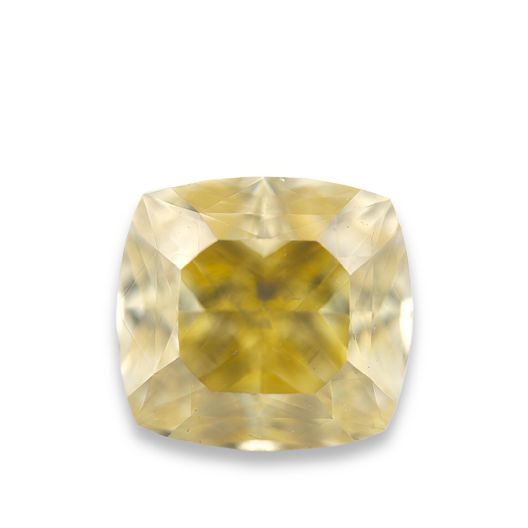 1.52 carat Carat Cushion Modified Brilliant Fancy Light Brownish Yellow VS1 GIA Certified Diamond