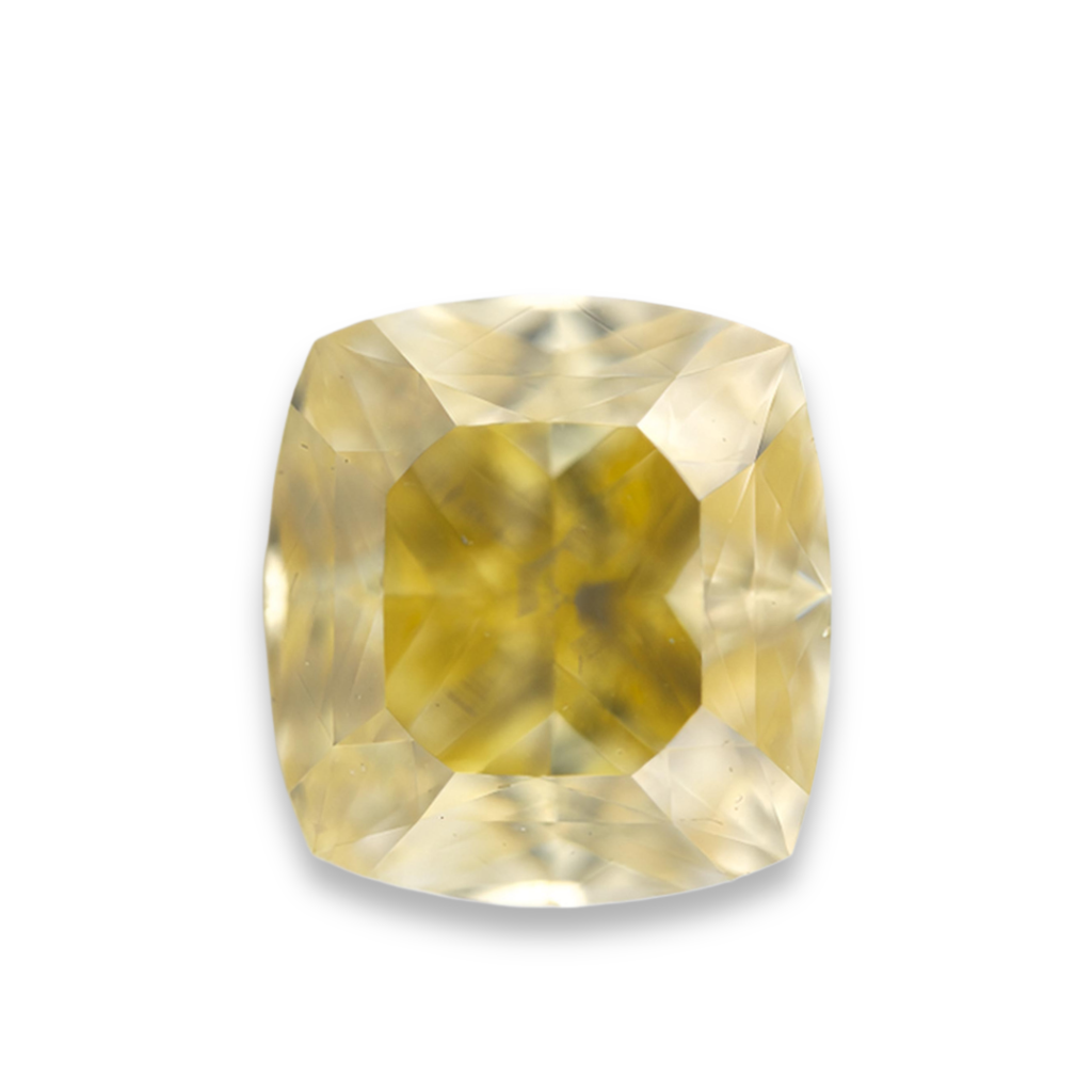 1.52 carat Carat Cushion Modified Brilliant Fancy Light Brownish Yellow VS1 GIA Certified Diamond