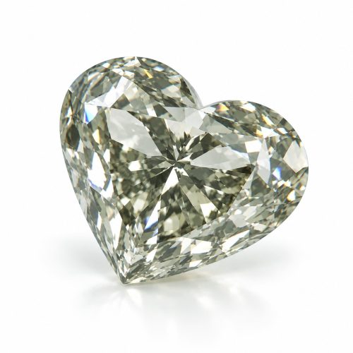1.02 carat Carat Heart Modified Brilliant Fancy Dark Greenish Gray SI1 GIA Certified Diamond