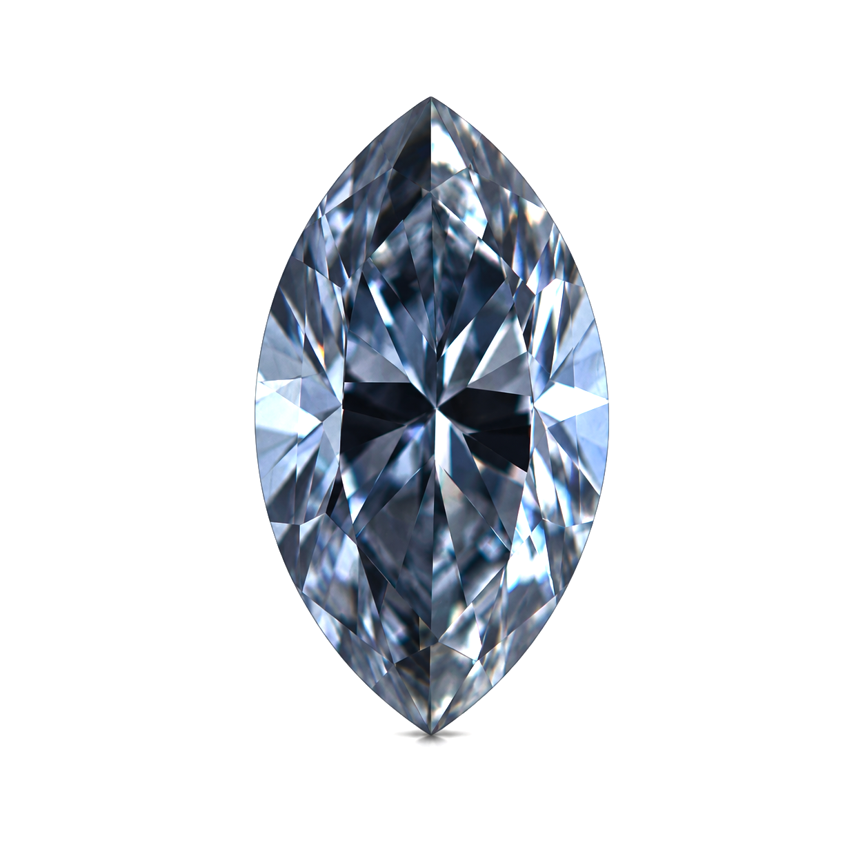 Natural Loose 0.51ct Marquise Fancy Grayish Blue VS2 Diamond GIA Certified
