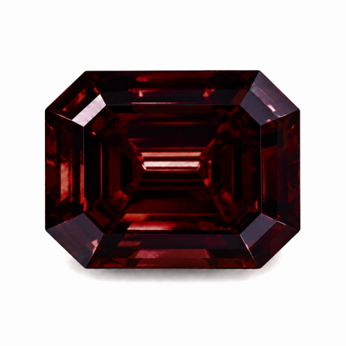 0.52 carat Carat Cut-Cornered Rectangular Step Cut Fancy Red-Brown SI1 GIA Certified Diamond