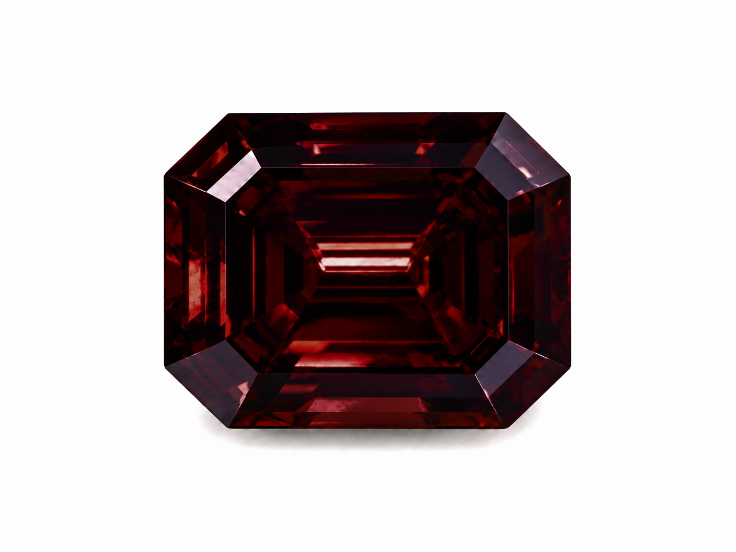 Natural Loose 0.52ct Emerald Cut Fancy Red Brown SI1 Diamond GIA Certified Rare Fancy Red