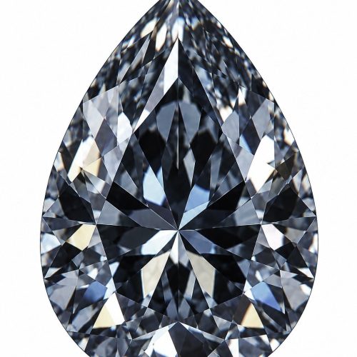 0.31 carat Carat Pear Brilliant Fancy Blue-Gray VVS2 GIA Certified Diamond