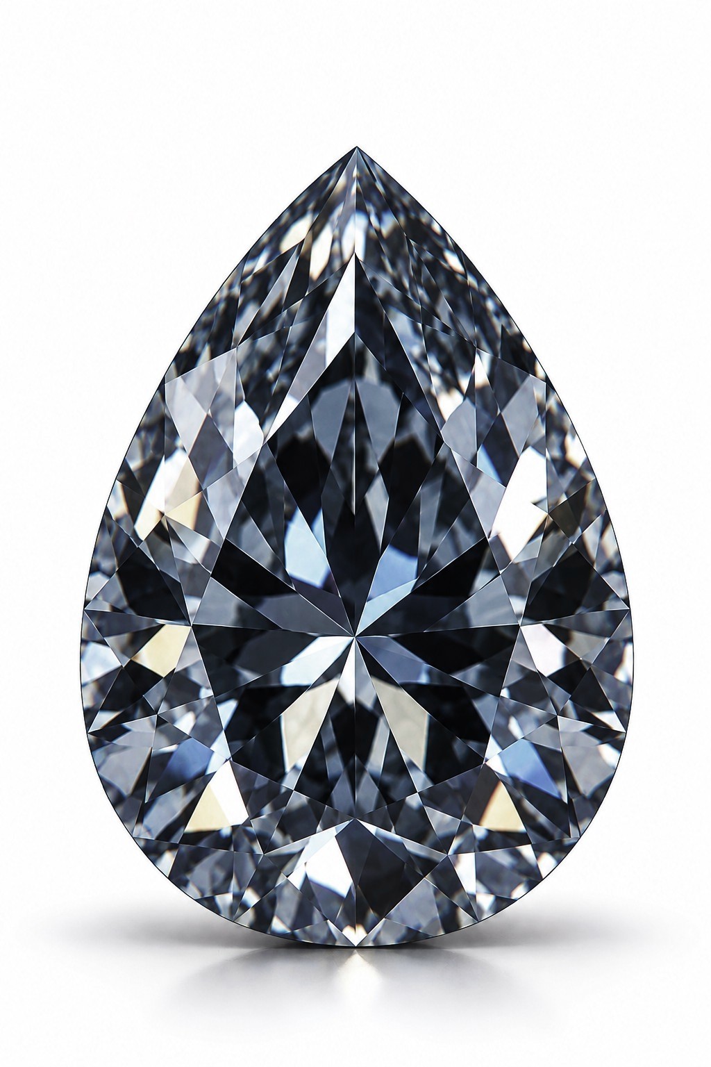Natural Loose 0.31ct Pear Fancy Blue-Gray VVS2 Diamond GIA Certified (Argyle, BL3, Type 2b)