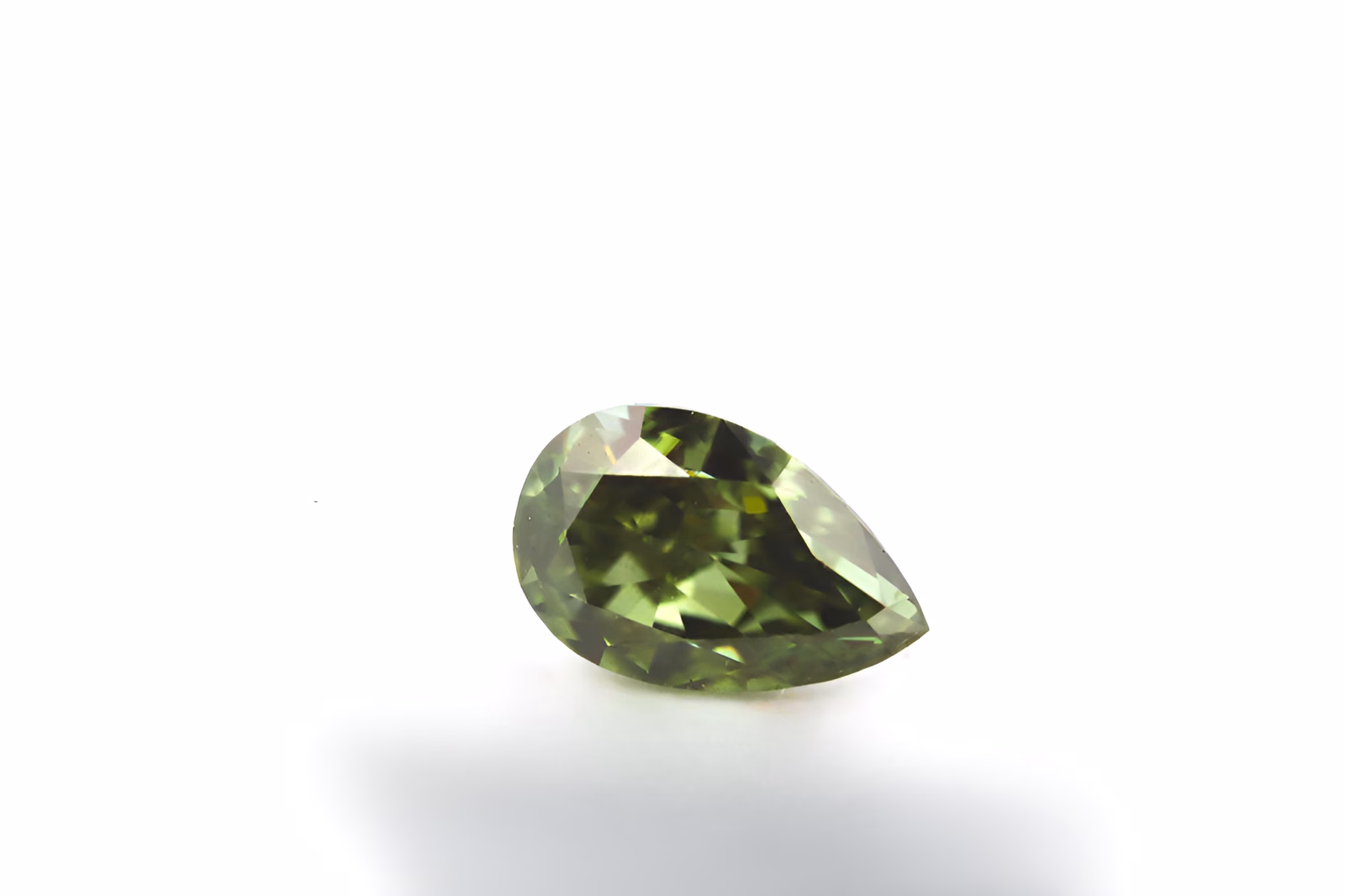 Chameleon Diamond - 0.20ct Natural Loose Fancy Gray Yellow Green Pear GIA VS2 - Image 5