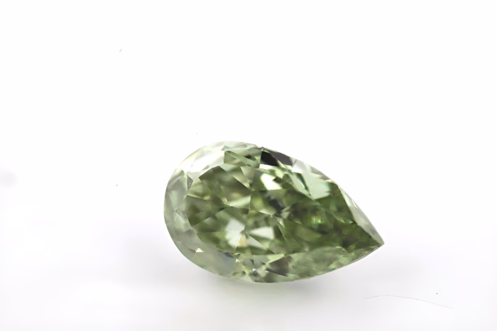 Chameleon Diamond - 0.49ct Natural Loose Fancy Gray Yellow Green Pear GIA VS2 - Image 4