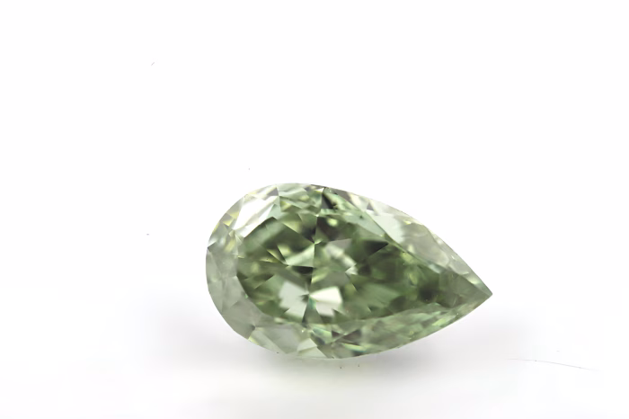 Chameleon Diamond - 0.49ct Natural Loose Fancy Gray Yellow Green Pear GIA VS2 - Image 5